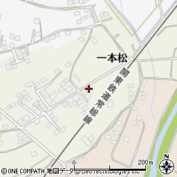 茨城県筑西市一本松1176-1周辺の地図