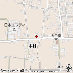 長野県安曇野市豊科本村2156周辺の地図