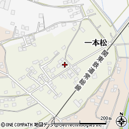 茨城県筑西市一本松1200-1周辺の地図