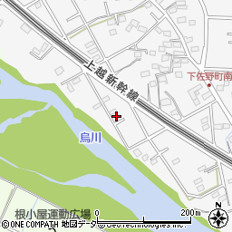 群馬県高崎市下佐野町1046-3周辺の地図