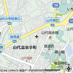 石川県加賀市山代温泉幸町20周辺の地図