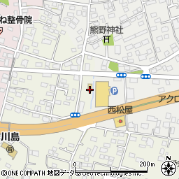セブンイレブン筑西川島店周辺の地図