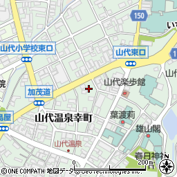 石川県加賀市山代温泉幸町22周辺の地図