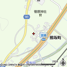 石川県加賀市熊坂町ク周辺の地図