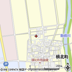 石川県加賀市横北町ニ周辺の地図