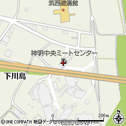 神明中央ミートセンター周辺の地図