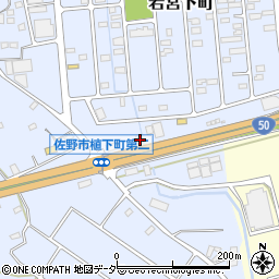 栃木県佐野市若宮下町6-15周辺の地図