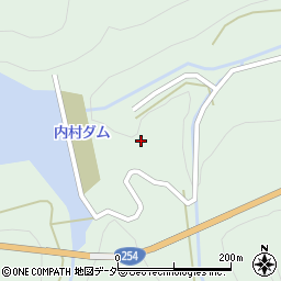 内村ダム周辺の地図