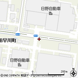 日野自動車株式会社　新田工場エンジン製造部周辺の地図