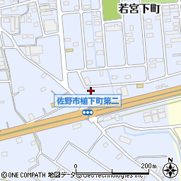 栃木県佐野市若宮下町6周辺の地図