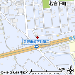 栃木県佐野市若宮下町6周辺の地図