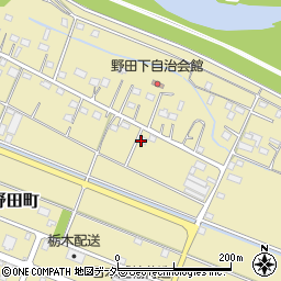 栃木県足利市野田町1406周辺の地図