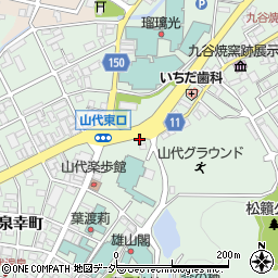 石川県加賀市山代温泉九谷町周辺の地図
