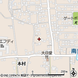 長野県安曇野市豊科本村2194周辺の地図