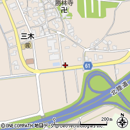 石川県加賀市三木町ニ周辺の地図