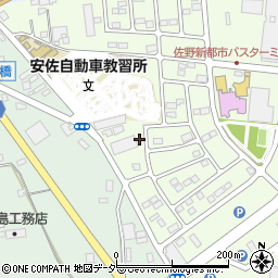 栃木県佐野市越名町2070-1周辺の地図
