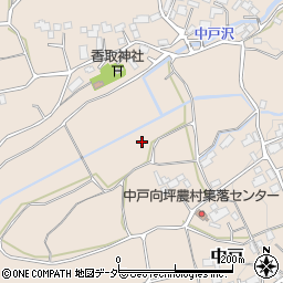 茨城県石岡市中戸周辺の地図