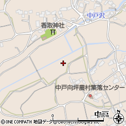茨城県石岡市中戸周辺の地図
