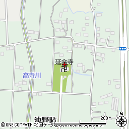 群馬県太田市沖野町周辺の地図