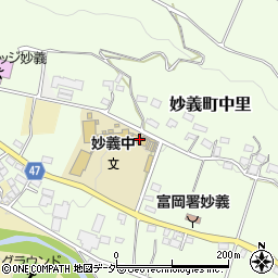 市立妙義中学校周辺の地図