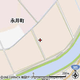 石川県加賀市永井町東周辺の地図