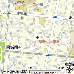 栃木県小山市東城南周辺の地図