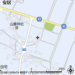 茨城県笠間市安居1889周辺の地図