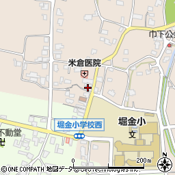 滝沢新聞店堀金周辺の地図