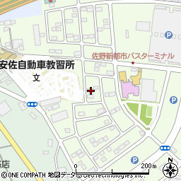 栃木県佐野市越名町2053-5周辺の地図