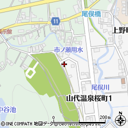 石川県加賀市山代温泉桜町1丁目32周辺の地図