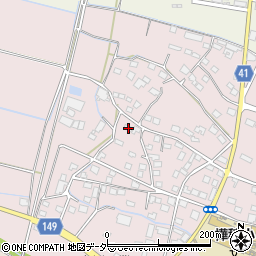 茨城県桜川市真壁町長岡302-1周辺の地図