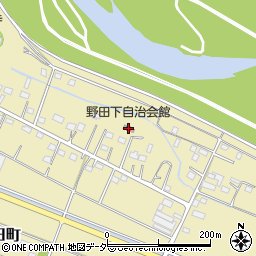 野田下自治会館周辺の地図