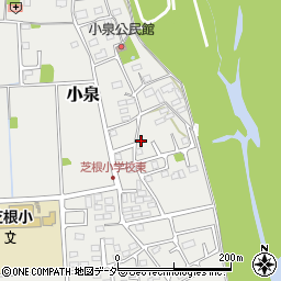 群馬県佐波郡玉村町小泉184周辺の地図