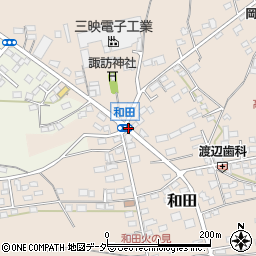 和田森前周辺の地図
