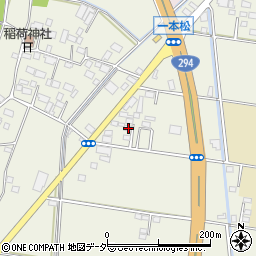 茨城県筑西市一本松478-4周辺の地図