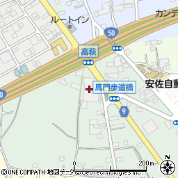 東両毛通運株式会社　馬門倉庫周辺の地図