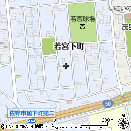 栃木県佐野市若宮下町16周辺の地図
