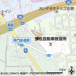 栃木県佐野市越名町1247-1周辺の地図