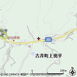 群馬県高崎市吉井町上奥平甲周辺の地図