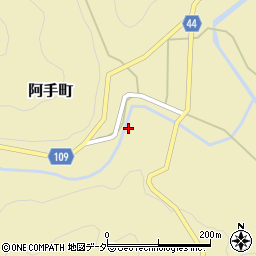 石川県白山市阿手町ヨ周辺の地図