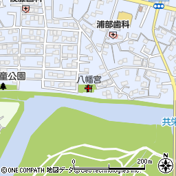 井戸八幡宮周辺の地図