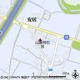 茨城県笠間市安居1908周辺の地図