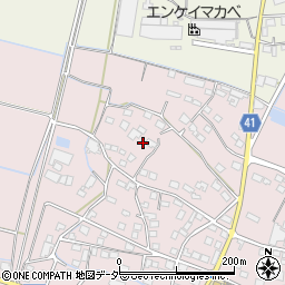 茨城県桜川市真壁町長岡周辺の地図