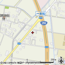 茨城県筑西市一本松123-2周辺の地図