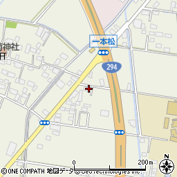 茨城県筑西市一本松124-3周辺の地図