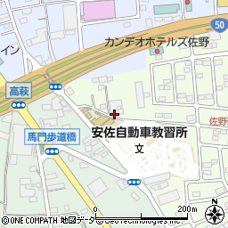 栃木県佐野市越名町1280-3周辺の地図