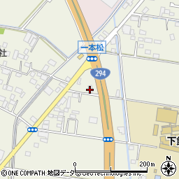茨城県筑西市一本松88周辺の地図