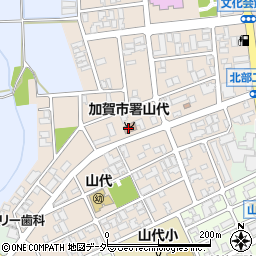 加賀市消防署山代分署周辺の地図