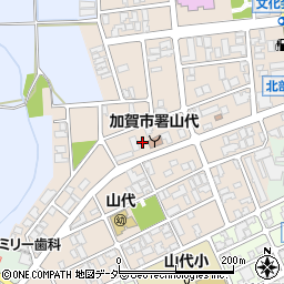 石川県加賀市山代温泉北部1丁目周辺の地図