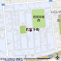 栃木県佐野市若宮下町16-2周辺の地図